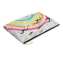 Load image into Gallery viewer, Crinkle Cut Rainbow birds- Make- up / Accessory Pouch