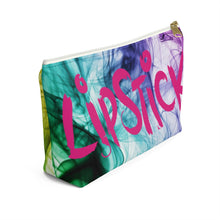 Load image into Gallery viewer, Lipstick- Make-up/ Accessory Pouch w T-bottom