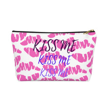 Load image into Gallery viewer, Kiss me- Make- up / Accessory Pouch w T-bottom