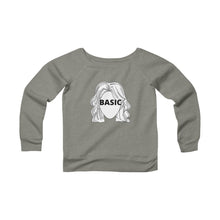 Load image into Gallery viewer, BASIC- Women's Sponge Fleece Wide Neck Sweatshirt