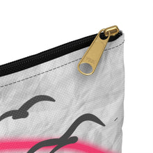 Load image into Gallery viewer, Crinkle Cut Rainbow birds- Make- up / Accessory Pouch
